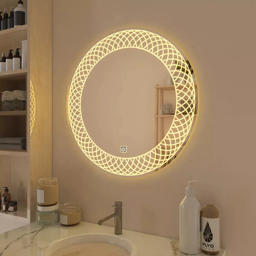 LED round bathroom mirror
