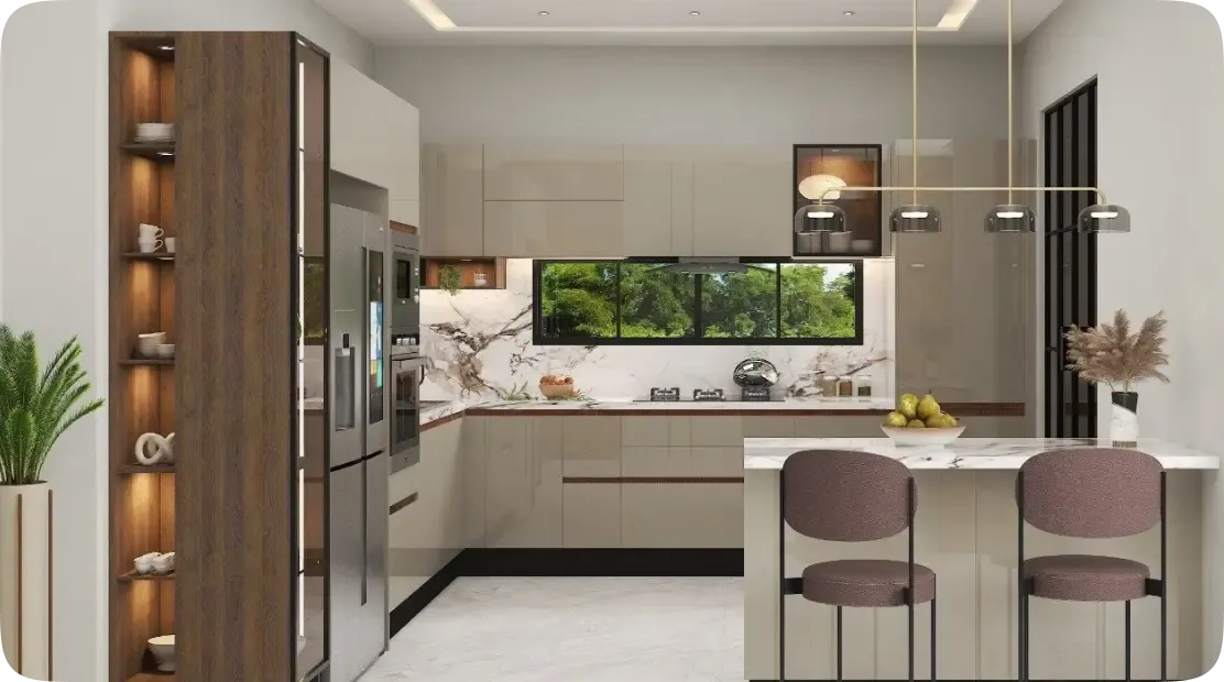 Professional modular kitchen installation