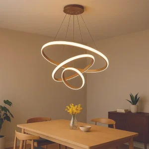 LED spiral chandelier